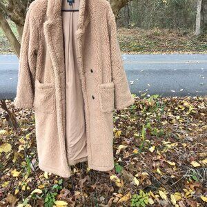Cozy Tan Teddy Coat
